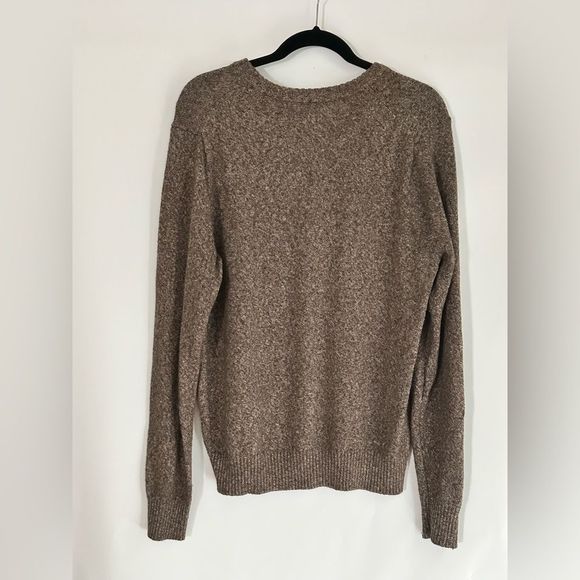 Long Sleeve Sweater Size M Croft & Barrow Brown Cream - Picture 2 of 5